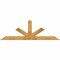 Ekena Millwork Saratoga Rough Sawn Timber Gable Bracket, Western Red Cedar, 96"W x 32"H x 4"D x 6"F, 8/12 Pitch GBW096X32X0406SAR00RWR - alternate 1